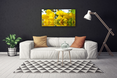 Canvas Wall art Flowers floral yellow