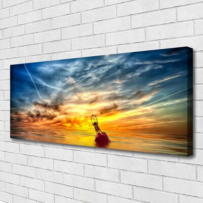 Canvas Wall art Abstract art yellow blue red