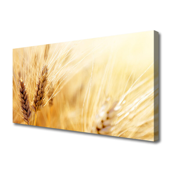 Canvas Wall art Wheat floral yellow