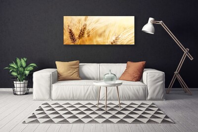 Canvas Wall art Wheat floral yellow