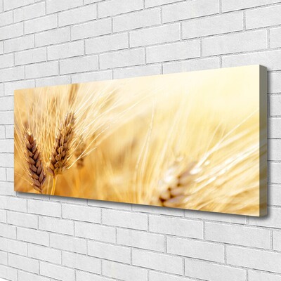 Canvas Wall art Wheat floral yellow