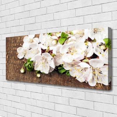 Canvas Wall art Flowers floral white