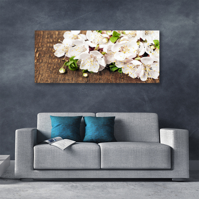 Canvas Wall art Flowers floral white