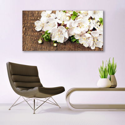 Canvas Wall art Flowers floral white