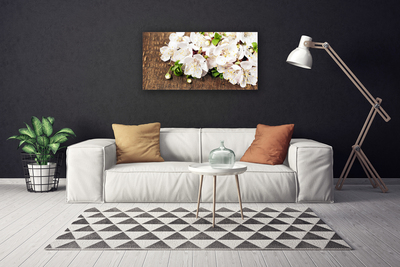 Canvas Wall art Flowers floral white