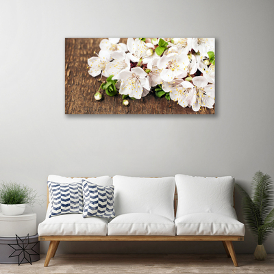 Canvas Wall art Flowers floral white