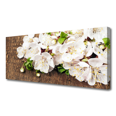 Canvas Wall art Flowers floral white