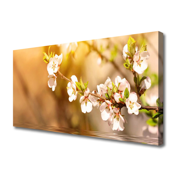 Canvas Wall art Flowers floral white