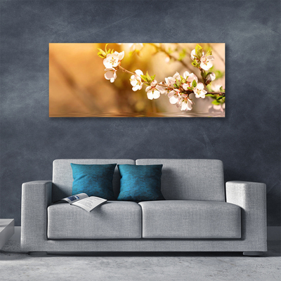 Canvas Wall art Flowers floral white