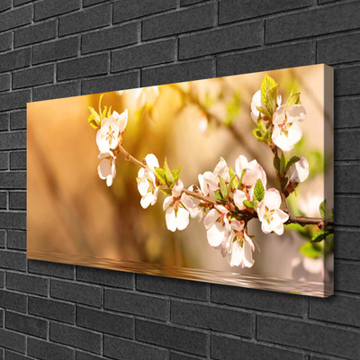 Canvas Wall art Flowers floral white