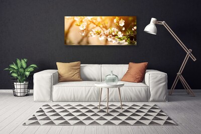 Canvas Wall art Flowers floral white