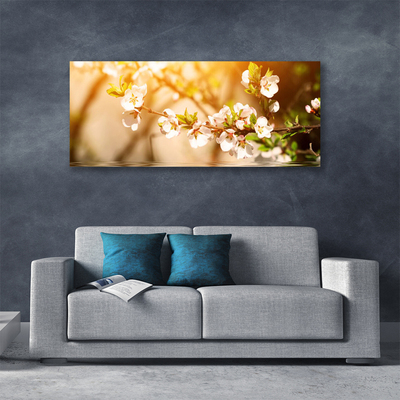 Canvas Wall art Flowers floral white