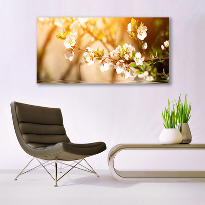 Canvas Wall art Flowers floral white