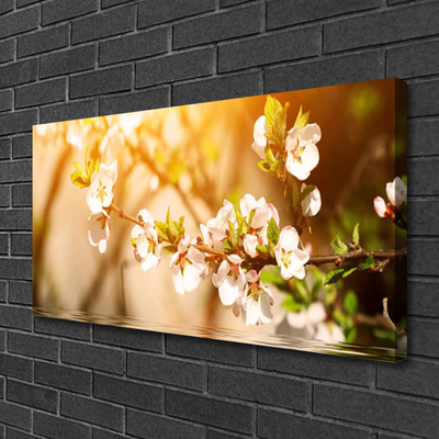 Canvas Wall art Flowers floral white