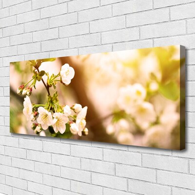 Canvas Wall art Flowers floral white