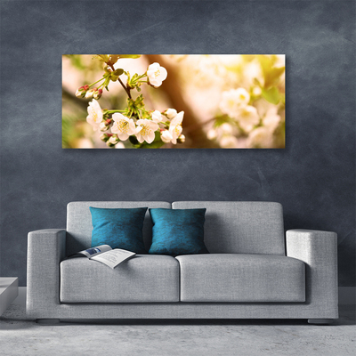 Canvas Wall art Flowers floral white