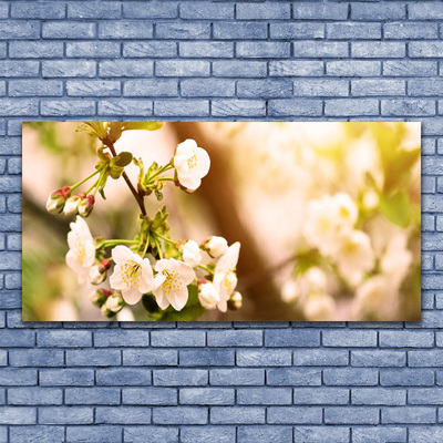 Canvas Wall art Flowers floral white