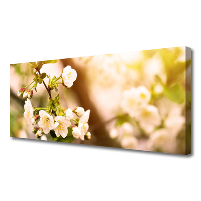 Canvas Wall art Flowers floral white