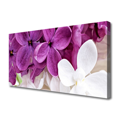 Canvas Wall art Flowers floral pink white