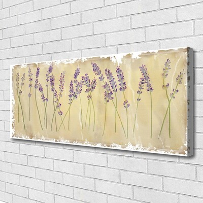 Canvas Wall art Flowers floral purple