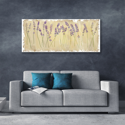 Canvas Wall art Flowers floral purple