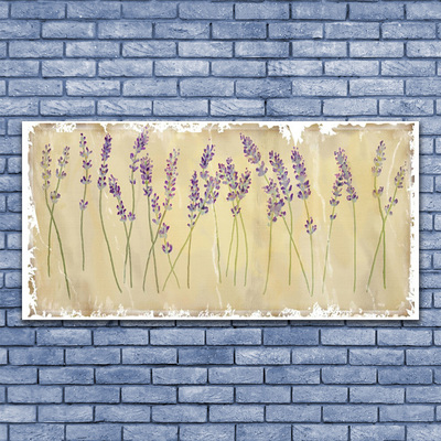 Canvas Wall art Flowers floral purple