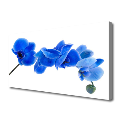 Canvas Wall art Flower floral blue