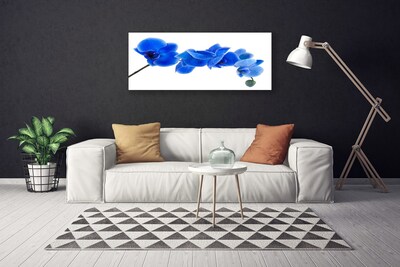 Canvas Wall art Flower floral blue