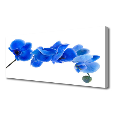 Canvas Wall art Flower floral blue