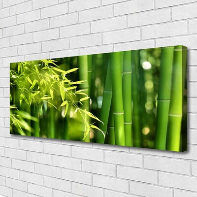 Canvas Wall art Bamboo leaves floral green