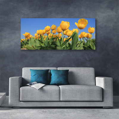 Canvas Wall art Tulips floral yellow