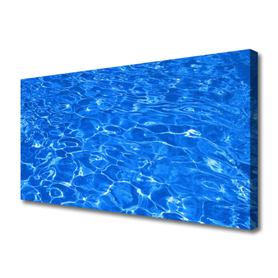 Canvas Wall art Water art blue