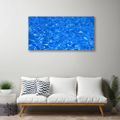 Canvas Wall art Water art blue