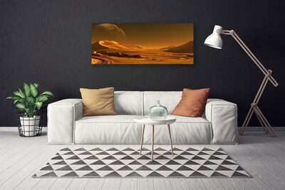 Canvas Wall art Desert landscape yellow