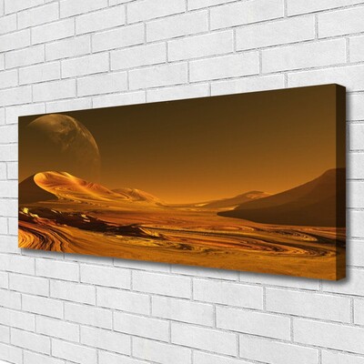 Canvas Wall art Desert landscape yellow