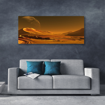 Canvas Wall art Desert landscape yellow