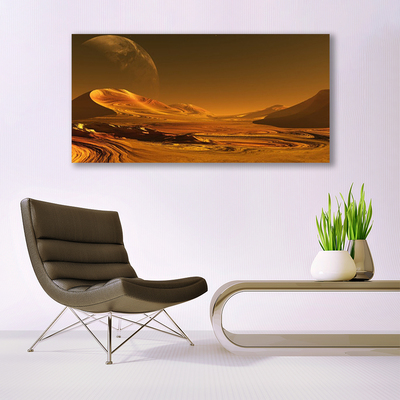 Canvas Wall art Desert landscape yellow