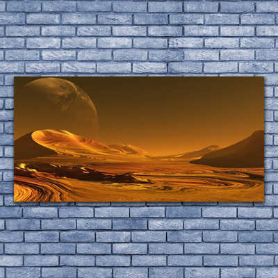 Canvas Wall art Desert landscape yellow