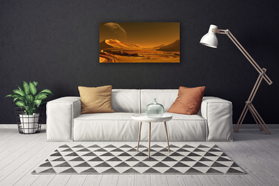 Canvas Wall art Desert landscape yellow