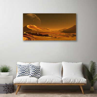 Canvas Wall art Desert landscape yellow