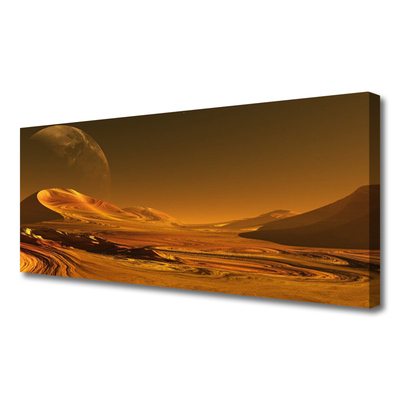 Canvas Wall art Desert landscape yellow