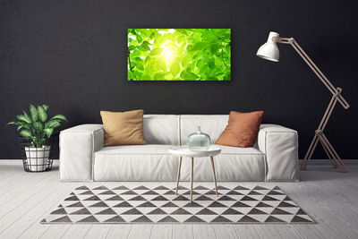 Canvas Wall art Leaves floral green