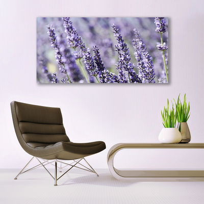 Canvas Wall art Flowers floral purple