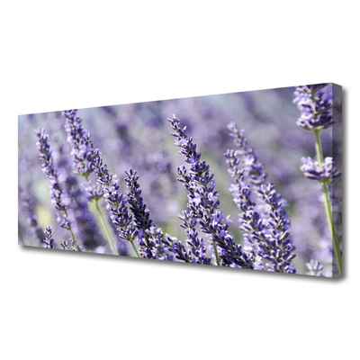 Canvas Wall art Flowers floral purple