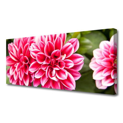 Canvas Wall art Flowers floral red white