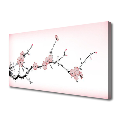 Canvas Wall art Flowers floral pink