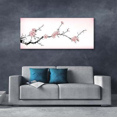 Canvas Wall art Flowers floral pink