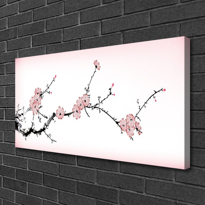 Canvas Wall art Flowers floral pink