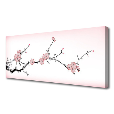 Canvas Wall art Flowers floral pink