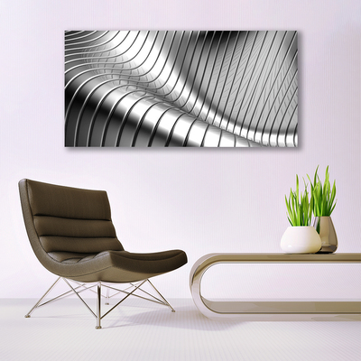 Canvas Wall art Abstract art silver